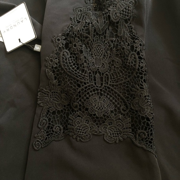 Laundry Black Mini Cocktail Party Dress Size 12 - Picture 8 of 9